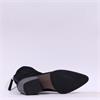 Paul Green Rear Zip Western Ankle Boot - Black Suede